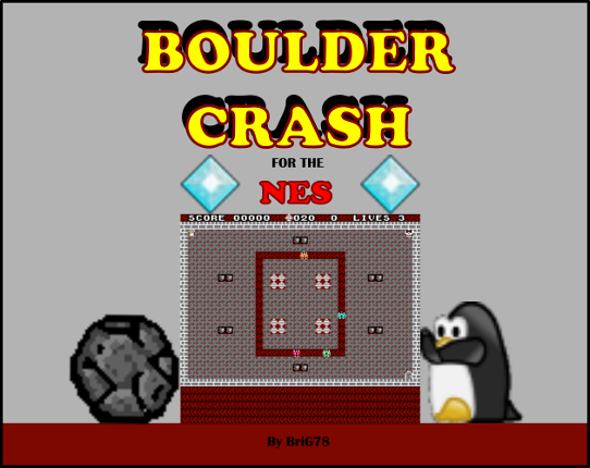 Boulder Crash nes Game Cover