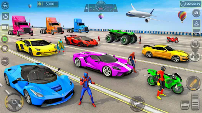 Superhero Game: Ramp Car Stunt screenshot