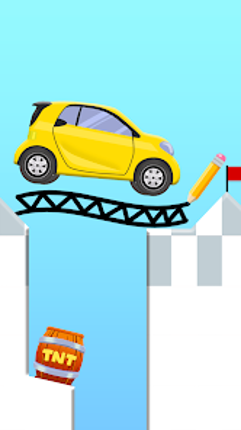 Draw 2 Bridge: Draw Save Car screenshot