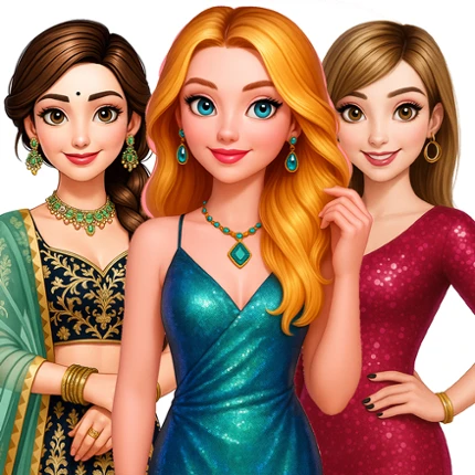 Fashion Girl : Makeup Dress up Image