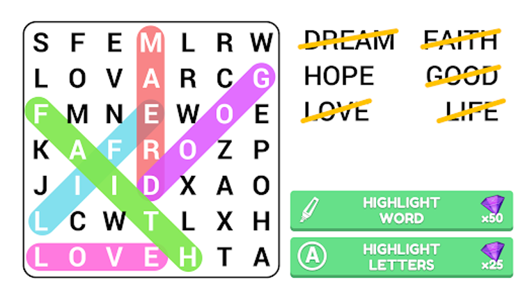 Word Search Puzzle Game screenshot
