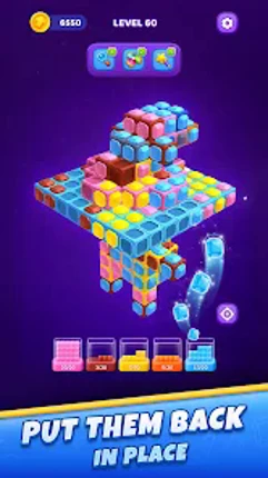 Gem Mosaic: 3D Sort Puzzle Image