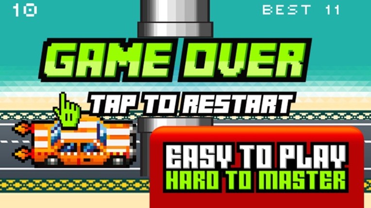 Hoppy Car Racing Free Classic Pixel Arcade Games screenshot