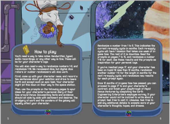 Vapid Venus Ventures - A Solo Journaling RPG Image