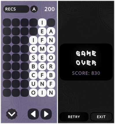 Wordfall screenshot
