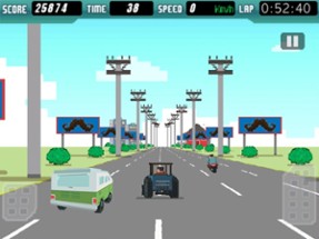 Blocky Racing - Race Block Cars on City Roads Image