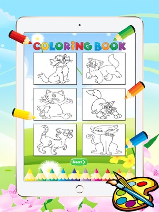 Cat Coloring Book - All In 1 Animal Drawing Image