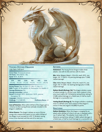 Celestial Realms: Divine Forces and Heavenly Beasts for 5E Image