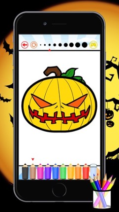 Coloring Book Happy Halloween Free Game For Kids screenshot