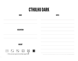 Cthulhu Dark: Character sheets | Schede dei personaggi Image