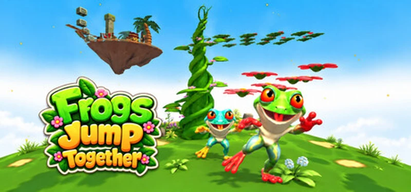 Frogs Jump Together Image