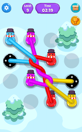 Tangled Line-Knot Untie Puzzle screenshot
