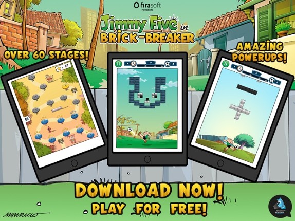 Jimmy Five Brick Breaker screenshot