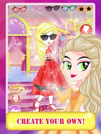 Princess Fairy Tale Dress Up Fashion Designer Pop Games Free for Girls screenshot
