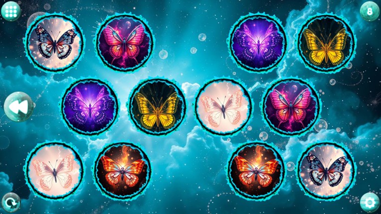 Space Memory: Butterflies screenshot