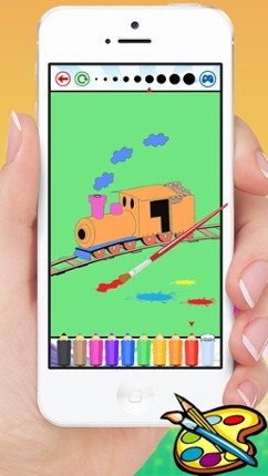 Train Coloring Book - Cute Drawing for Kids Free Games screenshot