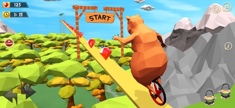 Unicycle Racing 3D Simulator screenshot