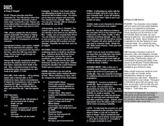 Vengeance The RPG - Modern Minimalist Lo-Fi Vigilante ttrpg screenshot