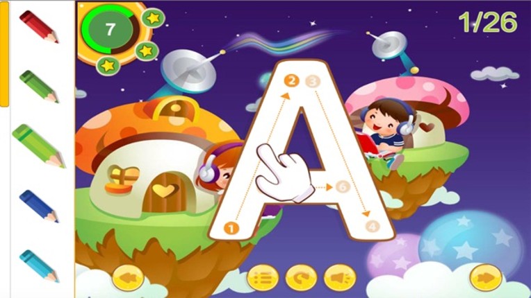 ABC Alphabet Tracing coloring for boy and girl screenshot