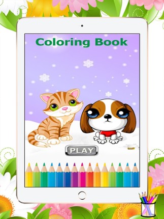 Cat&amp;Dog Coloring Book-Learn Drawing and Painting For Kids screenshot