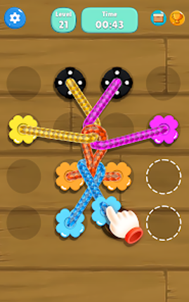 Tangled Line-Knot Untie Puzzle screenshot