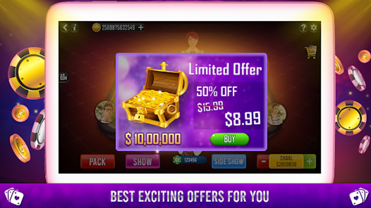 Teenpatti Indian poker 3 patti screenshot