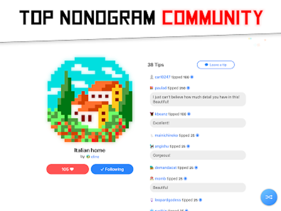 Falcross Infinite Nonograms screenshot