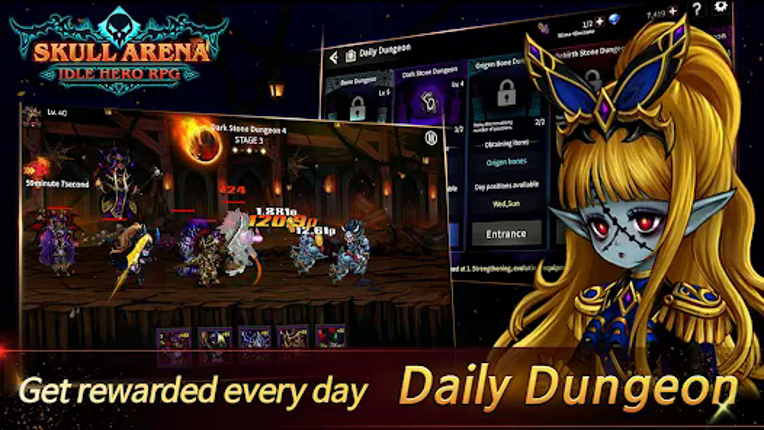 Skull Arena: Idle RPG screenshot