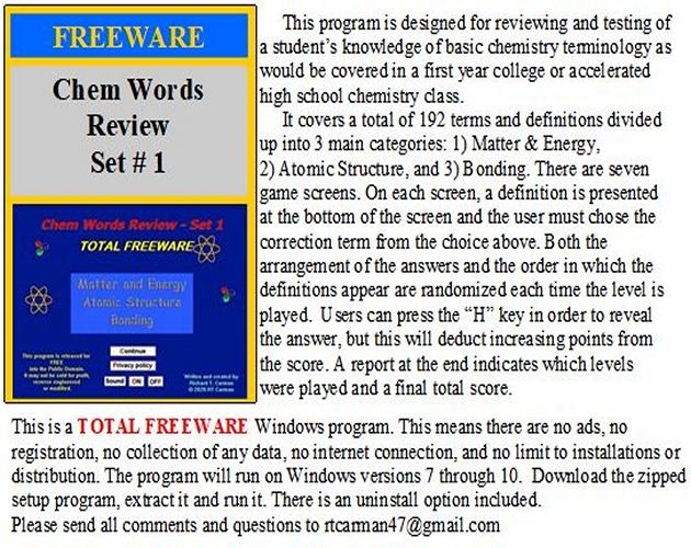 Games like Chem-Words Review - Set 1