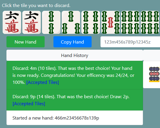 Games like Mahjong Efficiency Trainer