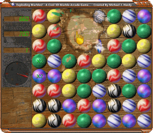 Michael Hardy's Exploading Marbles Game! screenshot