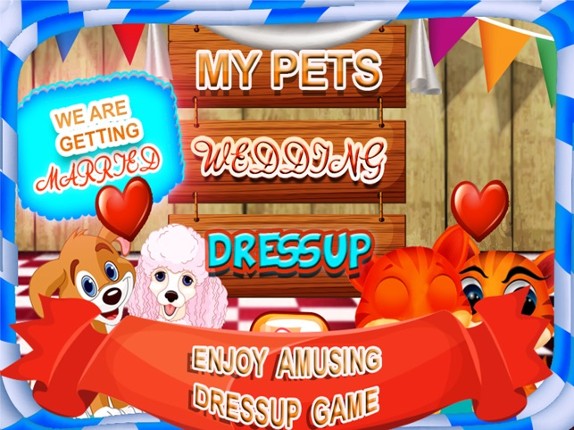 My Pets Wedding Salon Dressup - A virtual furry kitty & fluffy puppy marriage makeover game screenshot