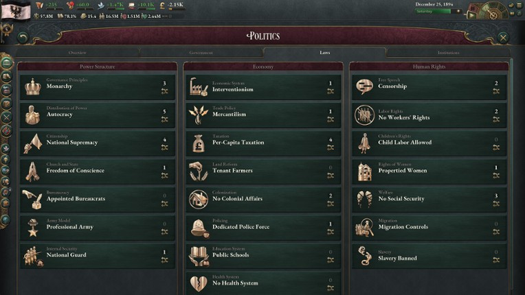 Victoria 3 screenshot