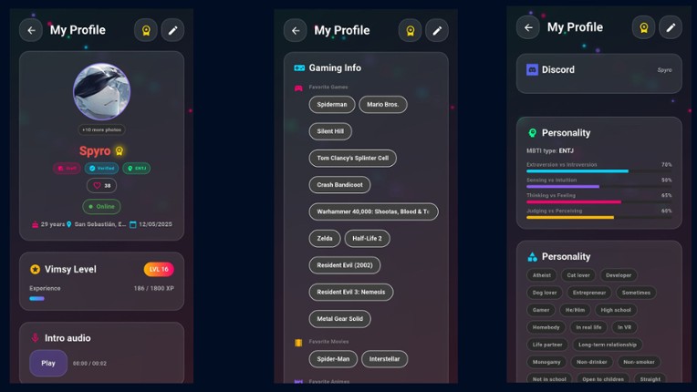 VIMSY – Meet Gamers & Make Friends screenshot
