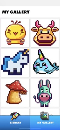 Color by number - Unicorns Art screenshot