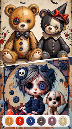 Broken Doll Color by Number Image