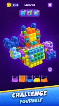 Gem Mosaic: 3D Sort Puzzle screenshot