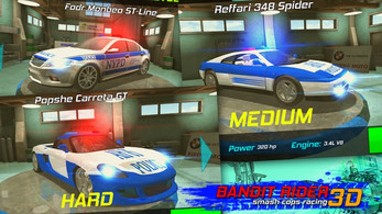 Bandit Rider 3D: smash cops racing Image