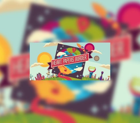 Heart. Papers. Border. Image