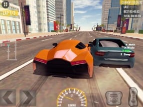 Race of Fast Cars In the City Image