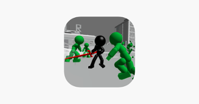 Stickman Killing Zombie 3D Image