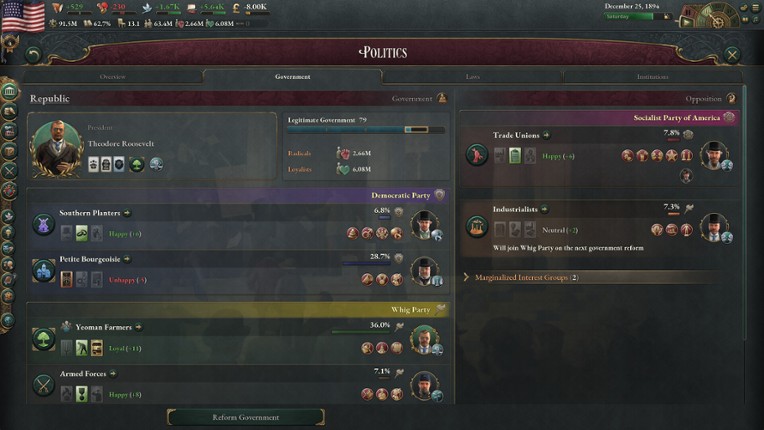 Victoria 3 screenshot