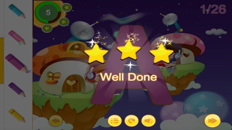 ABC Alphabet Tracing coloring for boy and girl screenshot