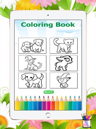 Cat&Dog Coloring Book-Learn Drawing and Painting For Kids Image