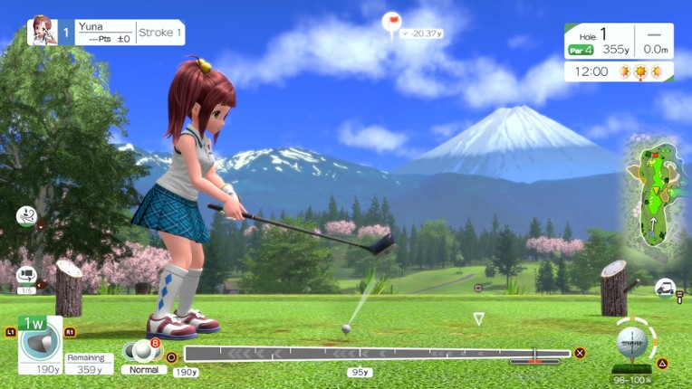 EVERYBODY'S GOLF HOT SHOTS screenshot