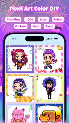 Pixel Number - DIY Coloring Image