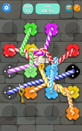 Tangled Line-Knot Untie Puzzle screenshot
