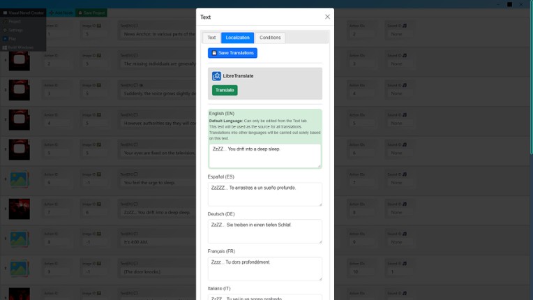 Visual Novel Workshop screenshot