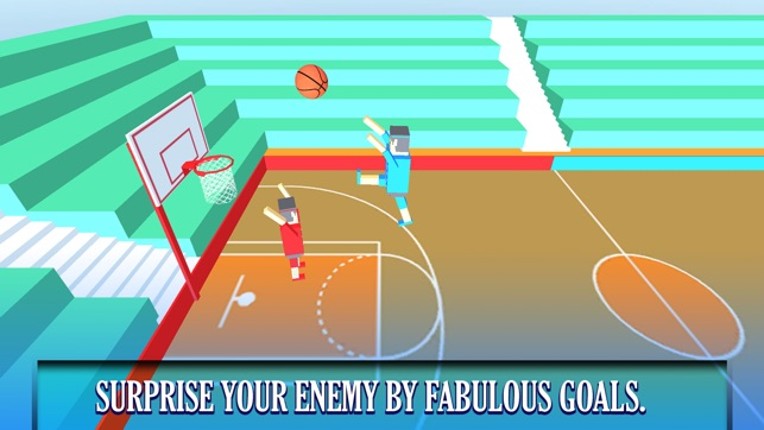 BasketBall Bouncy Physics 3D Cubic Block Party War screenshot