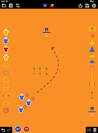 Coach Tactic Board: Basketball screenshot
